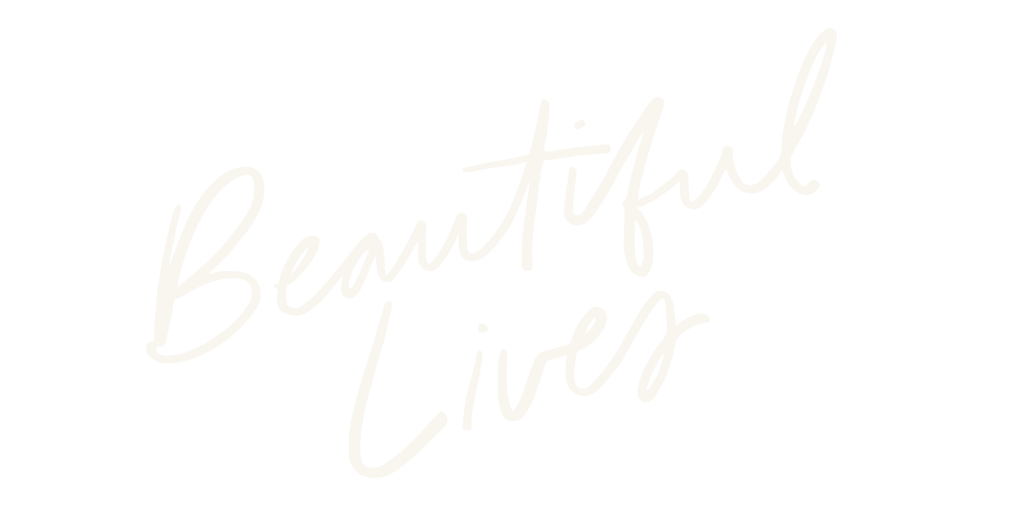 Script image that says Beautiful Lives